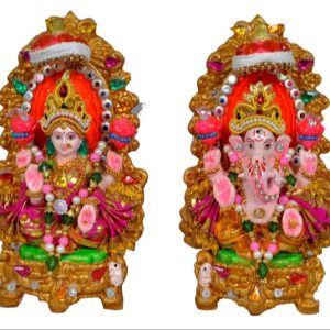 handicrafts laxmi ganesh 16 cm pooja idols