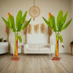 banana tree handicrafts 1.6 ft pair home decor pooja decor